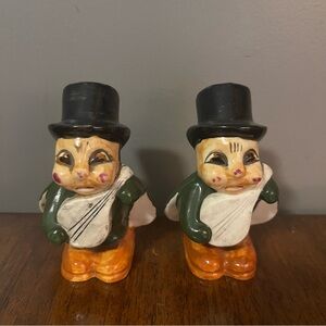 Anthropomorphic bug vintage salt and pepper shakers